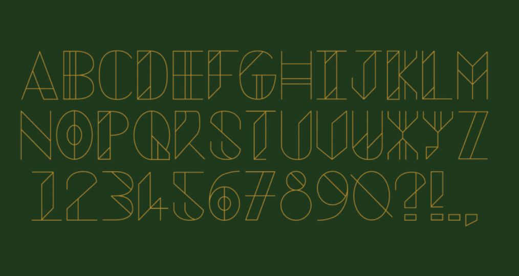 Our favourite custom type from Shillington students